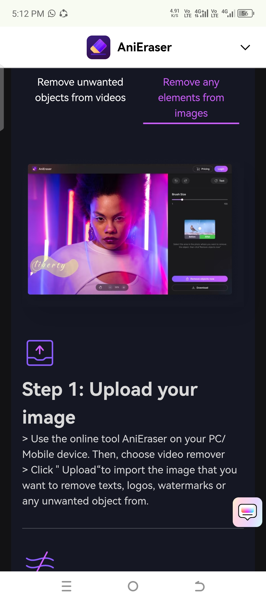 Anieraser watermark remover for images and videos
