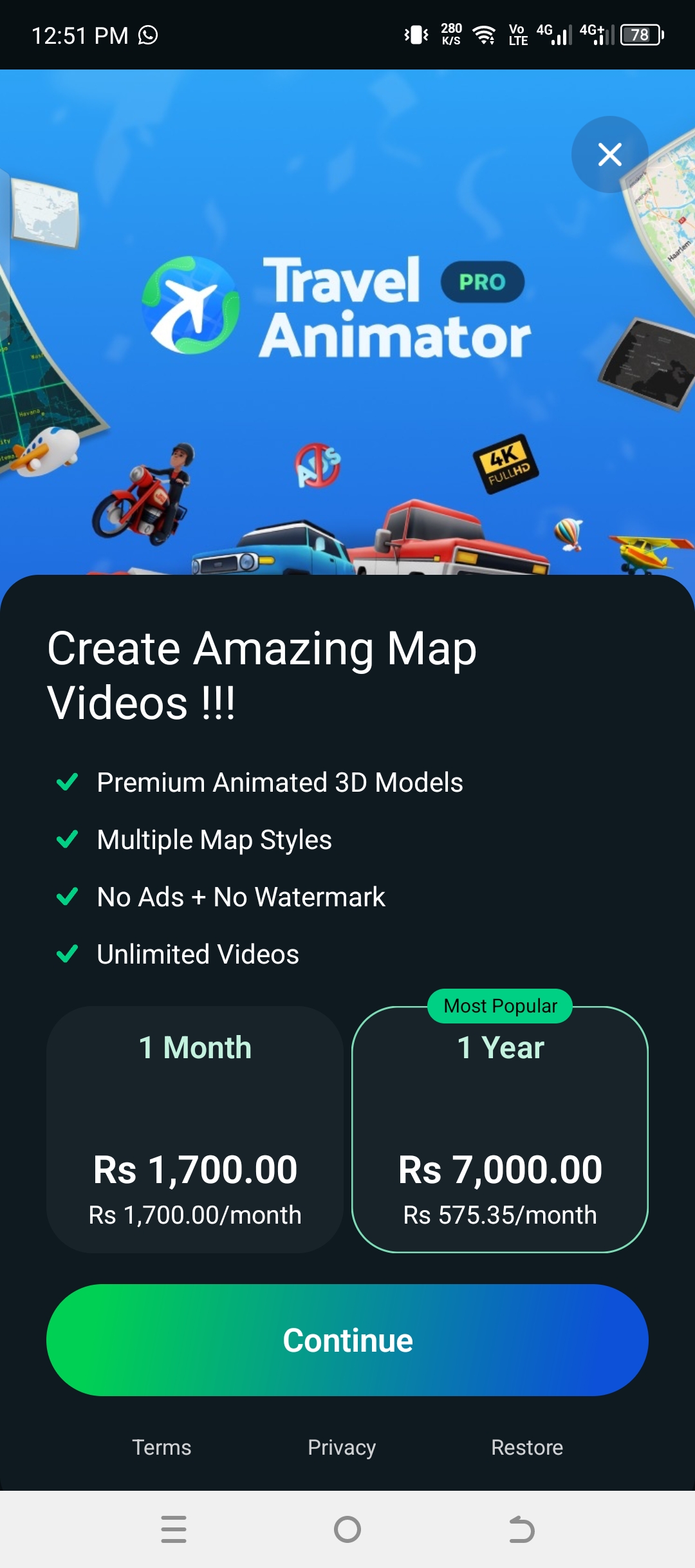 Travel Animator Journey Route Apk