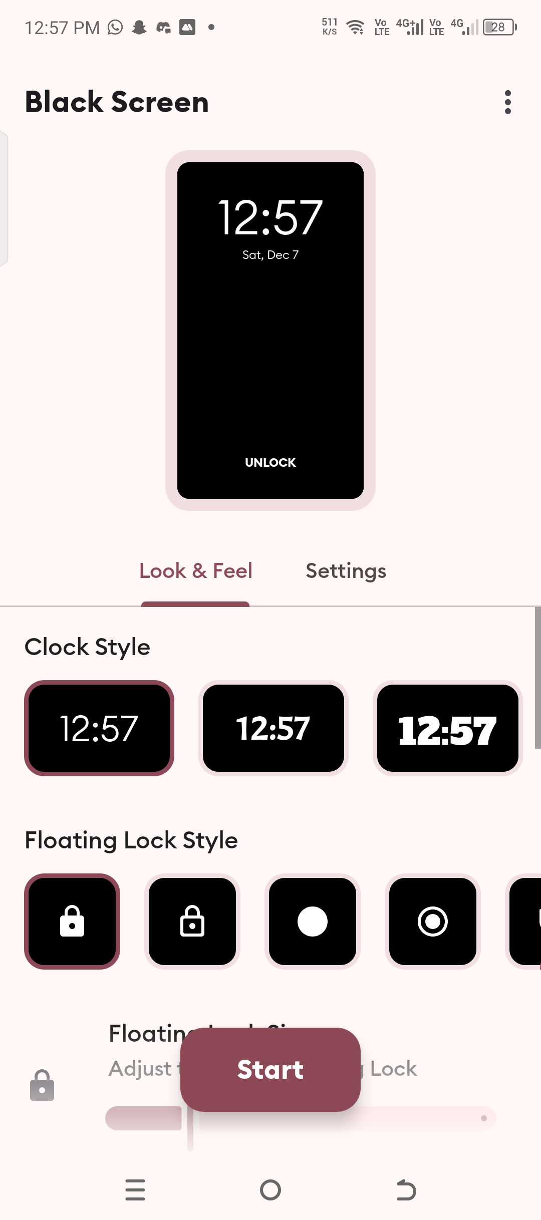 Black screen Video Screen Off App
