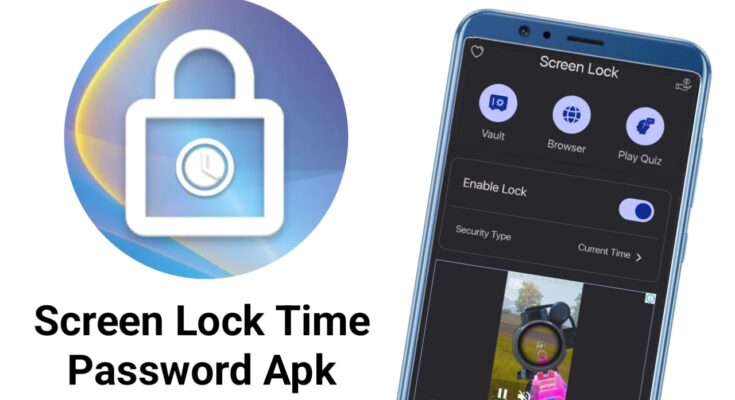 Screen lock time password Apk