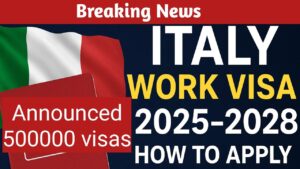Italy Announces 500,000 New Work Visas: Full Details Inside